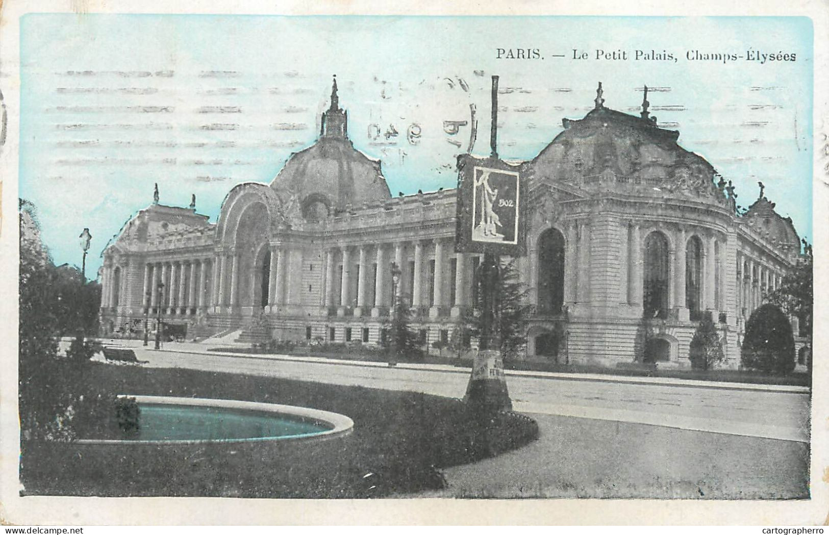 Postcard France Paris Le Petit Palais Champs Elysees - Autres Monuments, édifices