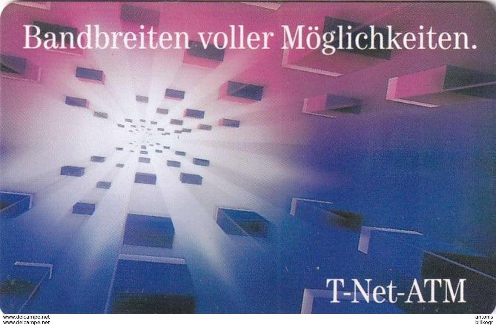 GERMANY(chip) - T-Net-ATM(A 25), Chip GEM2.1(black), Tirage %20000, 10/97, Mint - A + AD-Series : D. Telekom AG Advertisement