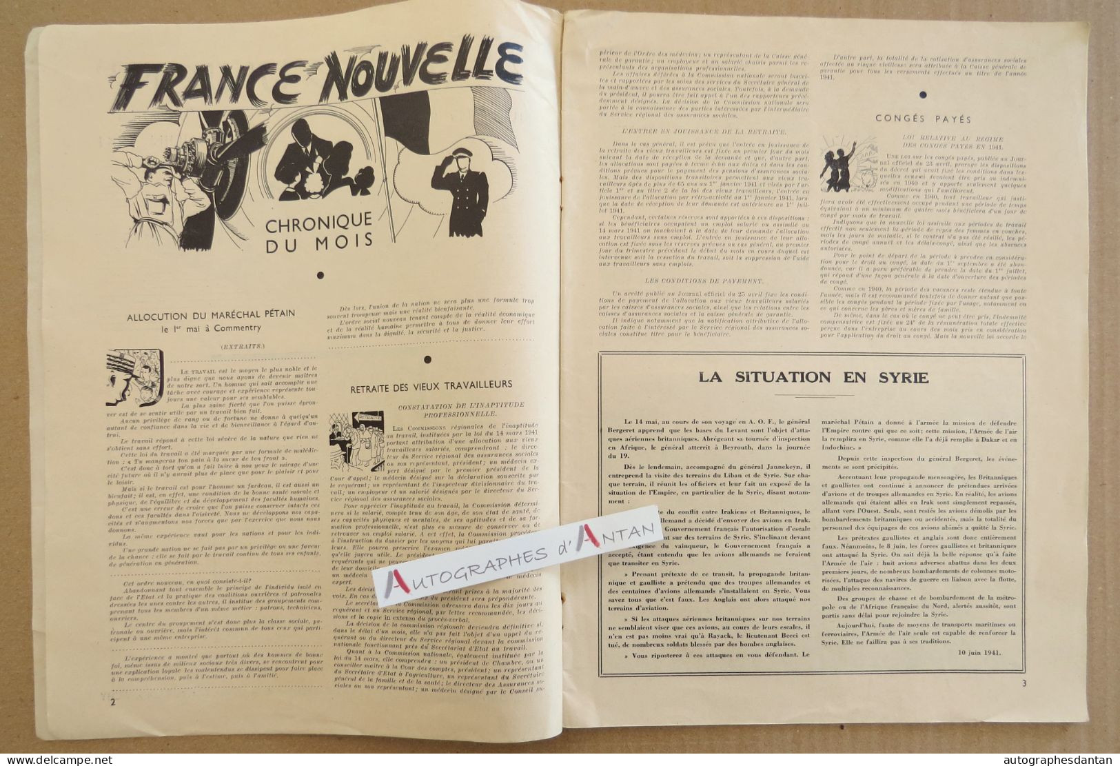 ● TRAIT D'UNION Juin 1941 Organe De Liaison Et D'information De L'aviation - Ww2 - Cf 7 Photos - Francese