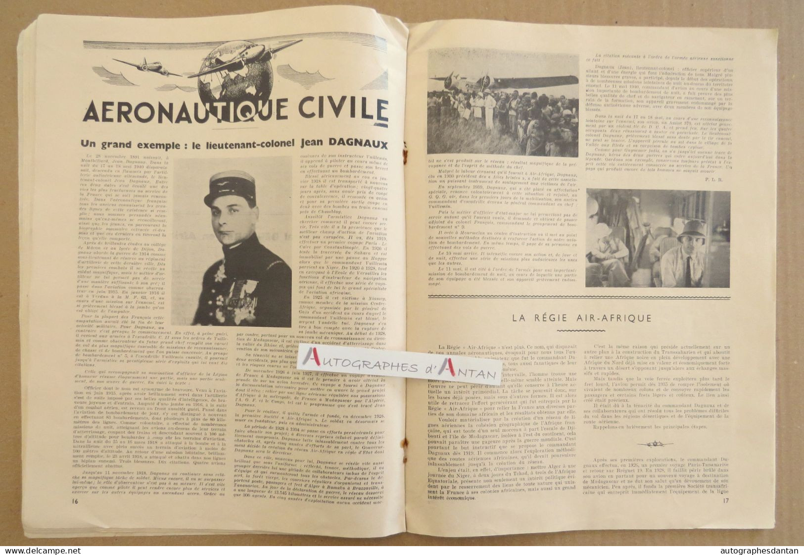 ● TRAIT D'UNION Juin 1941 Organe De Liaison Et D'information De L'aviation - Ww2 - Cf 7 Photos - Francese