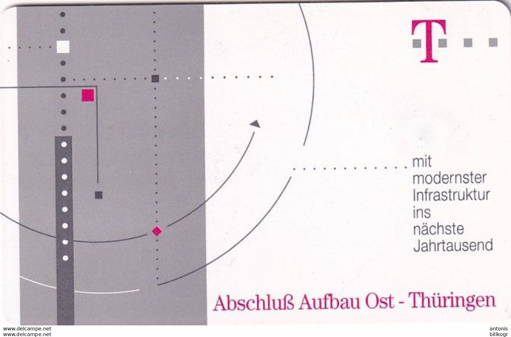 GERMANY - Abschluß Aufbau Ost/Thüringen(A 29), Tirage 20000, 10/97, Mint - A + AD-Series : Werbekarten Der Dt. Telekom AG