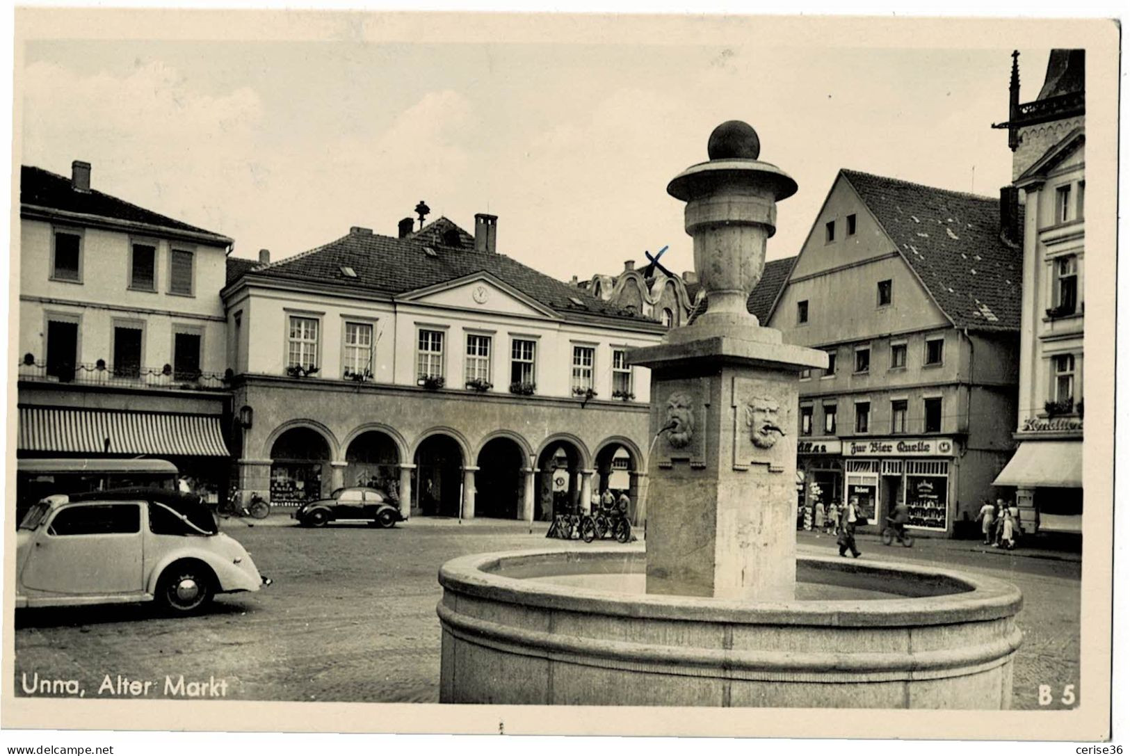 Unna Alter Markt Circulée En 1953 - Unna