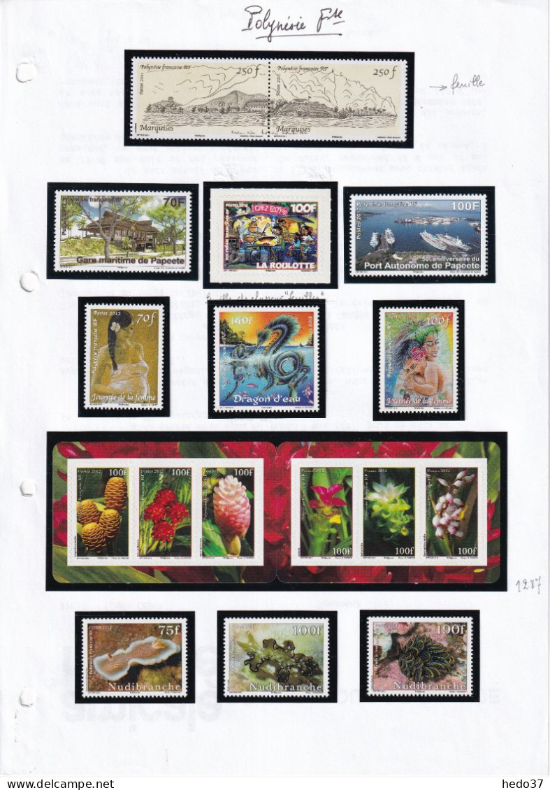 Polynésie - Collection 2011/2020 - Neuf ** Sans Charnière - Faciale 340 € (40415 Francs) - TB - Unused Stamps