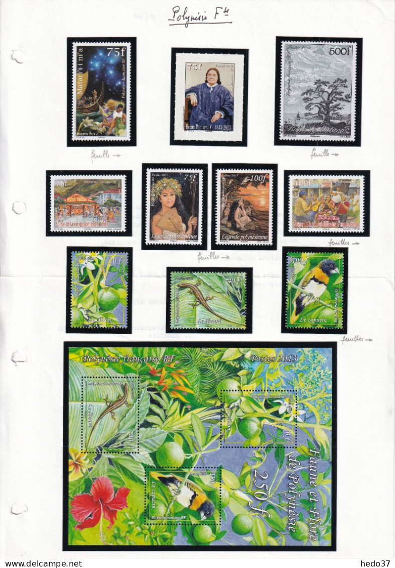 Polynésie - Collection 2011/2020 - Neuf ** Sans Charnière - Faciale 340 € (40415 Francs) - TB - Unused Stamps