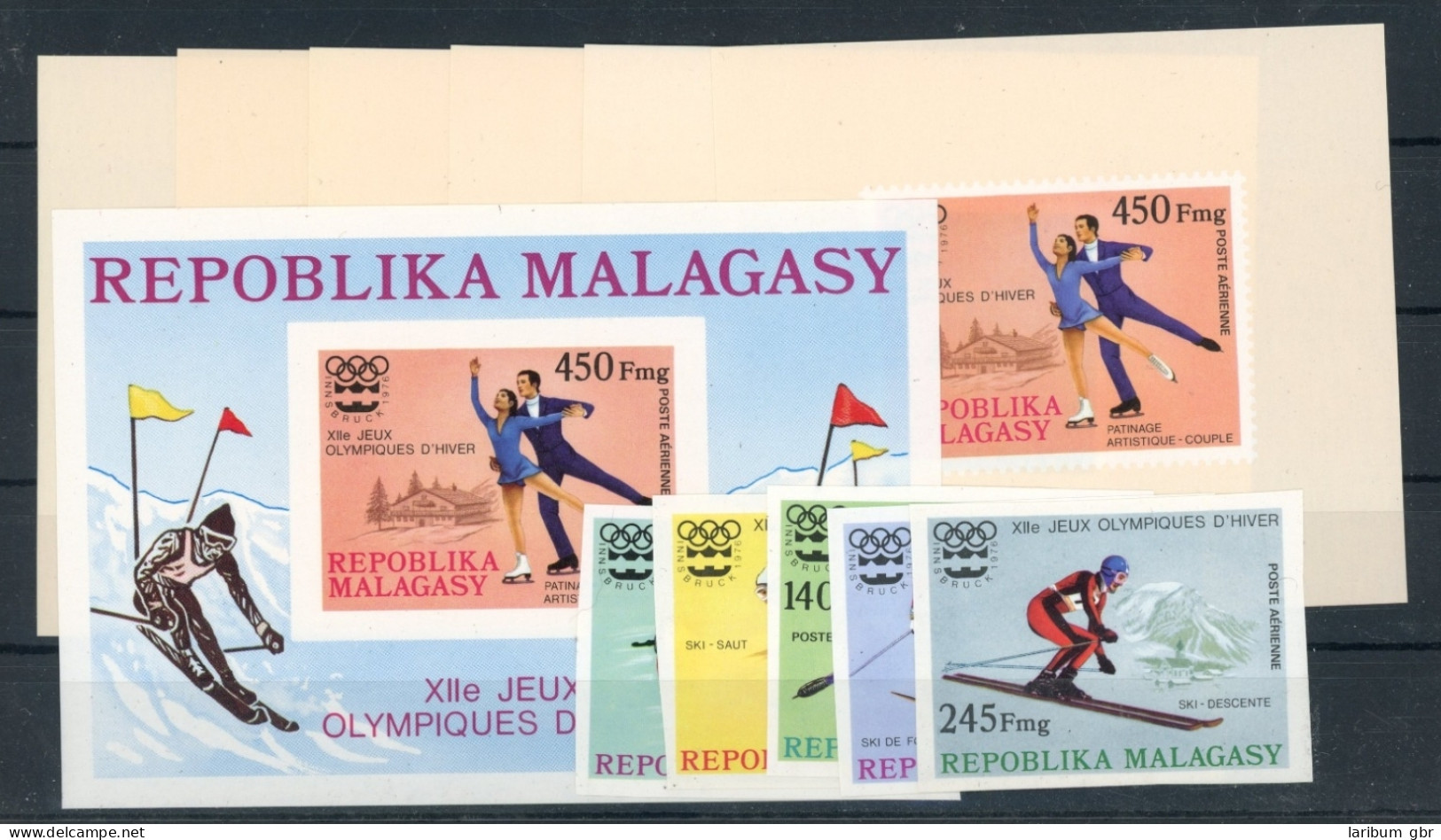 Madagaskar Einzelblöcke 767-771, Block 9 B Postfrisch Olympia #JK962 - Madagascar (1960-...)