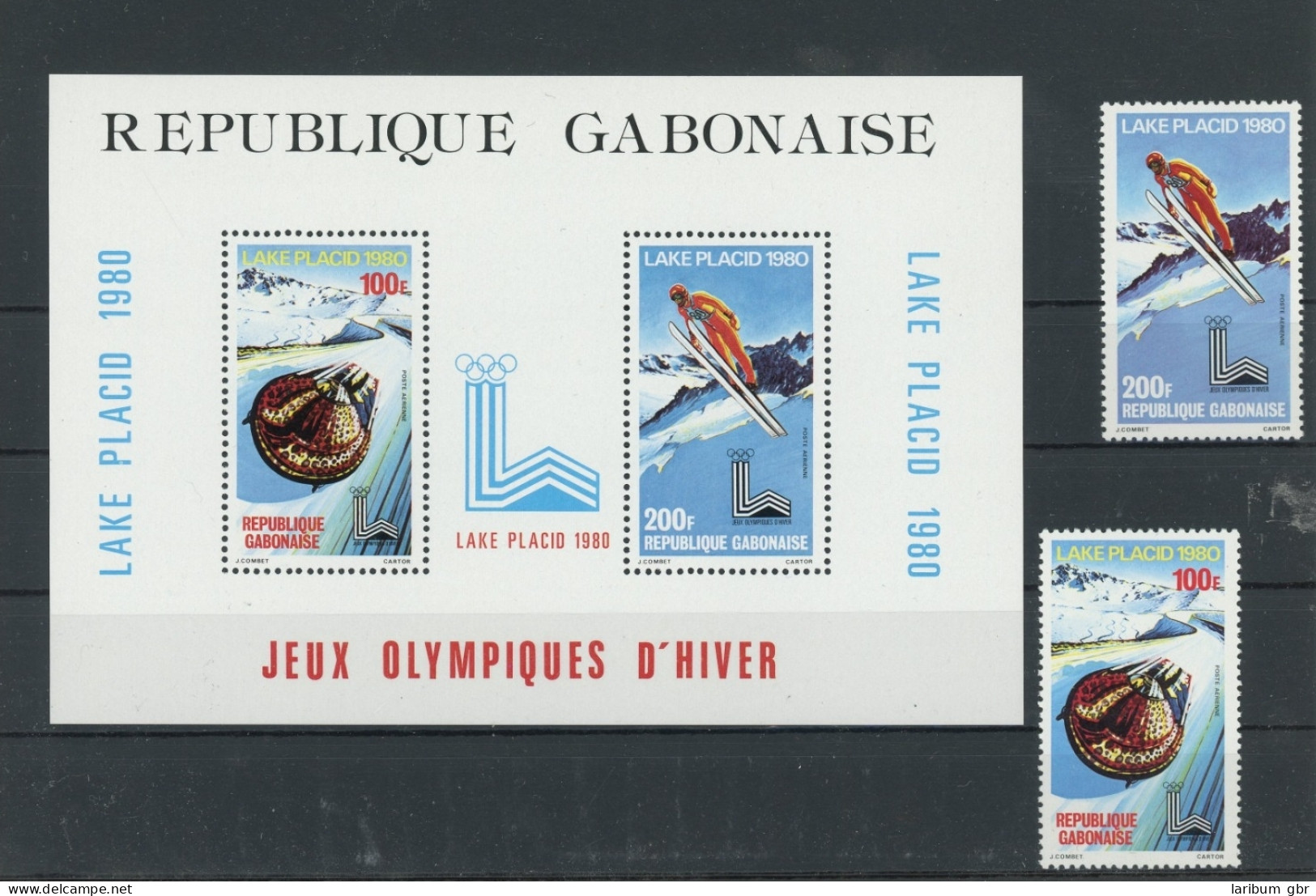 Gabun 720-721, Block 38 Postfrisch Olympia #JM540 - Gabon (1960-...)