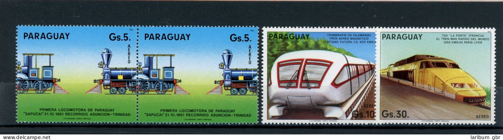 Paraguay 71-72, Paar 3870 Postfrisch Eisenbahn #IY825 - Paraguay