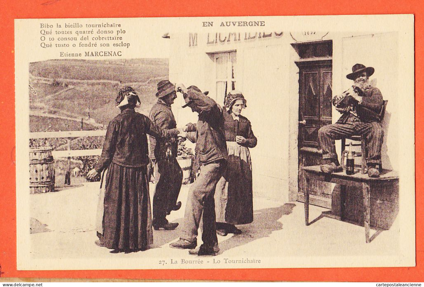 05126 / ⭐ ◉ LA BOURREE 43-Haute Loire ◉ LO TOURNICHAIRE Poême MARCENAC 1910s ◉ Edition MALROUX-LABORIE DELPRAT 27 - Otros & Sin Clasificación