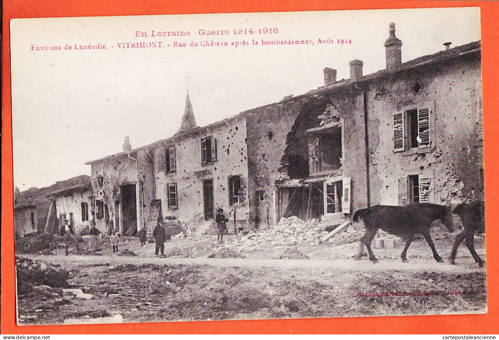 05143 / ⭐ ◉ VITRIMONT Environs LUNEVILLE 54-Meurthe Moselle Maison HENRY Après Incendie Aout 1914 Lib-Editeure QUANTIN  - Sonstige & Ohne Zuordnung