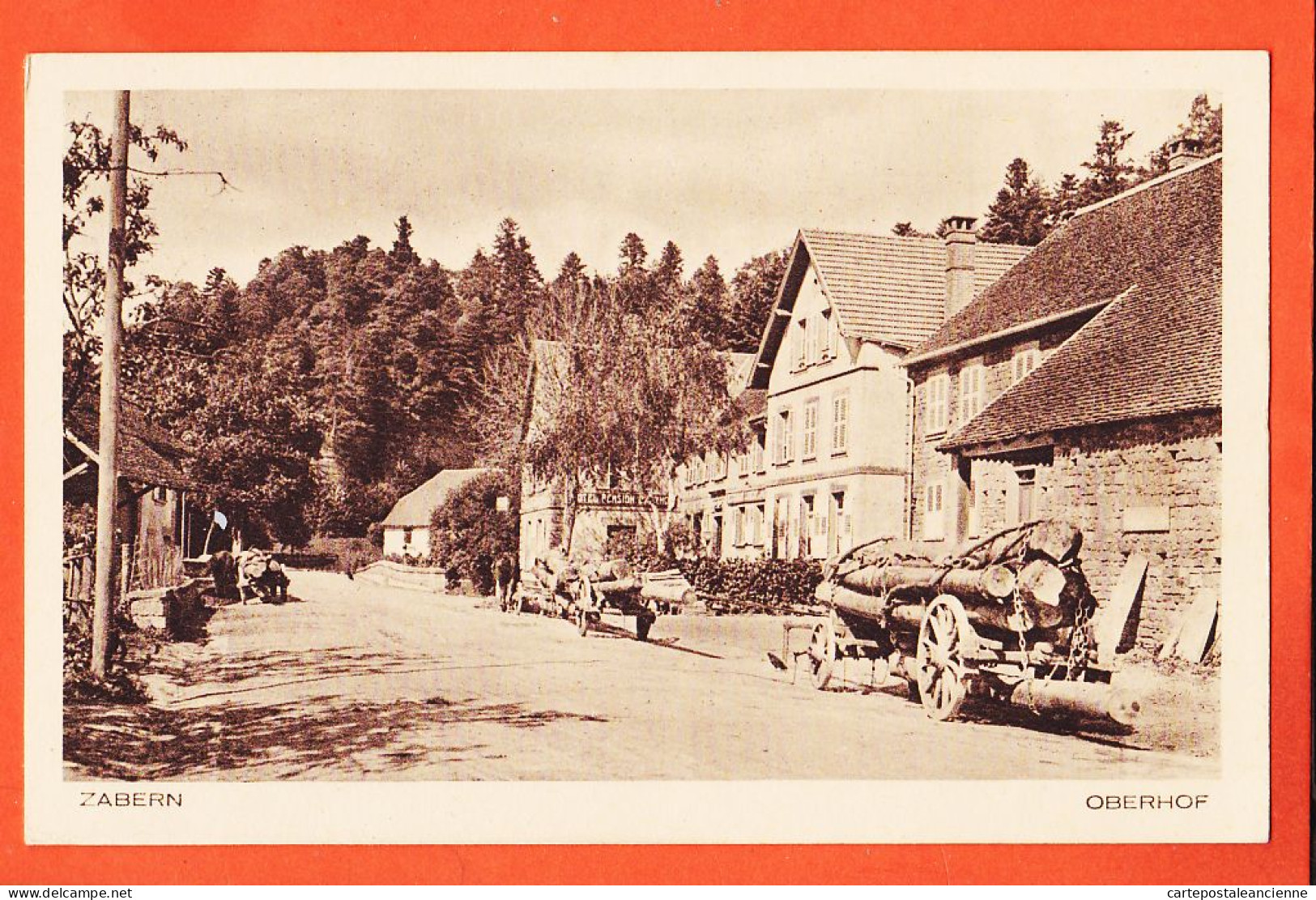 05330 ● ZABERN Saverne 67-Bas Rhin Oberhof Kofferraumkupplung Aus Holz 1920s ZAB. 007 - Saverne