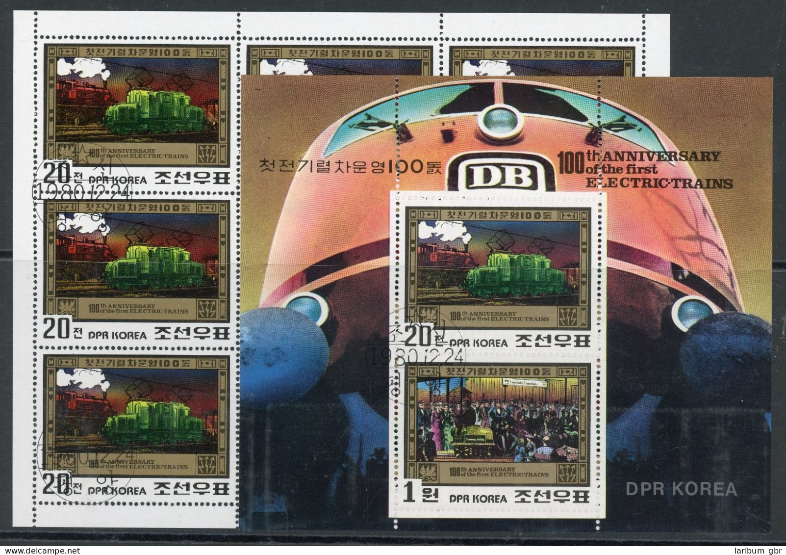 Nordkorea Klb. 2068-2069, Zd-Bogen 2068 Gestempelt Eisenbahn #IX254 - Corée (...-1945)