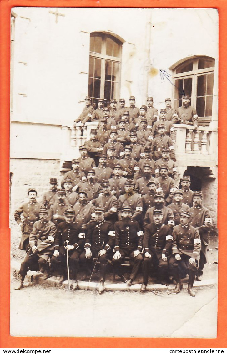 05407 / ⭐ ◉ Carte-Photo Guerre 1914-18 Hopital Militaire Groupe Blessés Avec Leurs Soignant-FREY Rue Caire Paris CpaWW1 - Guerre 1914-18