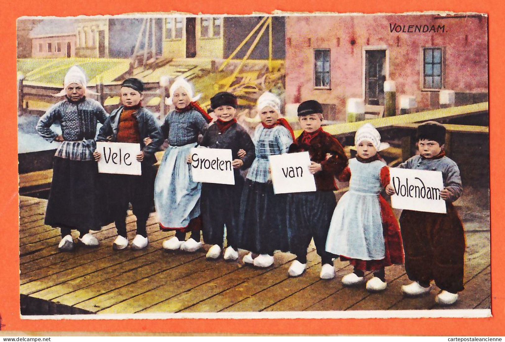 05012 ● VOLENDAM Vele Groeten Van VOLENDAM Noord-Holland 1912 à Pierre RUYER Chez DEVREZ Asnières - Volendam