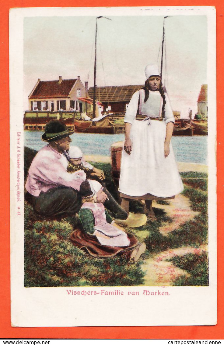 05032 ● MARKEN Noord-Holland Visschers-Familie Van MARKEN Famille De Pêcheurs 1900s SCHAEFER A-41 - Marken