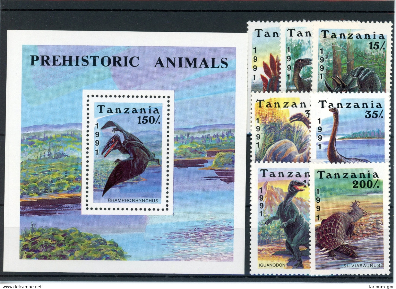 Tansania 854-860, Block 146 Postfrisch Dinosaurier #IS883 - Tanzania (1964-...)
