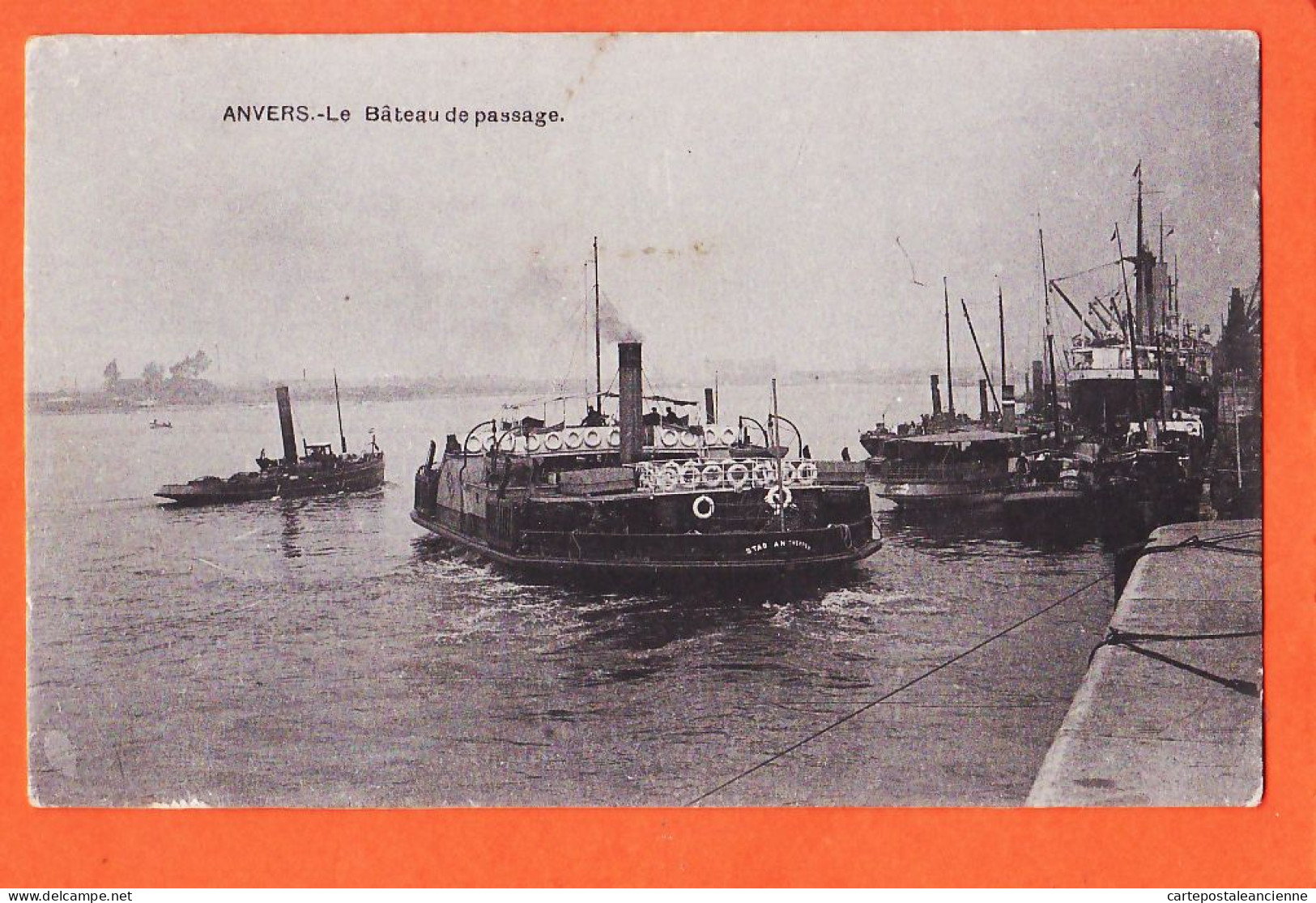 05107 ● ANVERS Antwerpen Départ Quai Bâteau De Passage Vertrek Van De Passerende Boot STAD ANTWERPEN 1910s  - Antwerpen