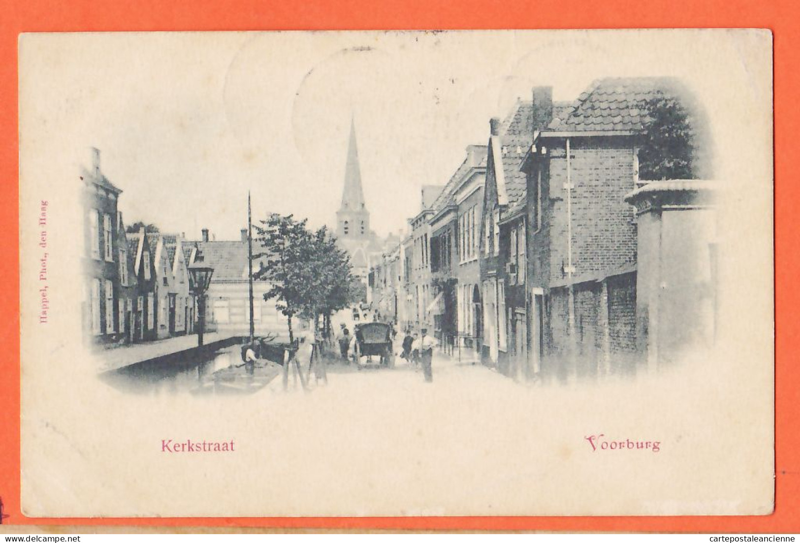 05059 / ♥ (•◡•) Rare VOORBURG Zuid-Holland Kerkstraat 1900s à DESHAIRES Av Alfred Bois-Joly Villiers-Marne HAPPEL Photo - Voorburg