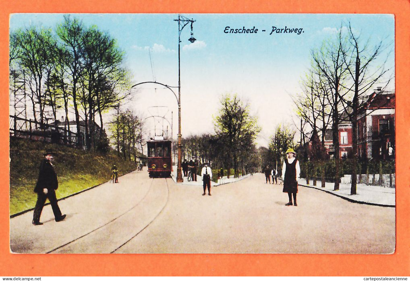 05061 ● ENSCHEDE Overijssel Parkweg Tramway Route Du Parc 1900s Nederland Niederlande Pays-Bas - Enschede