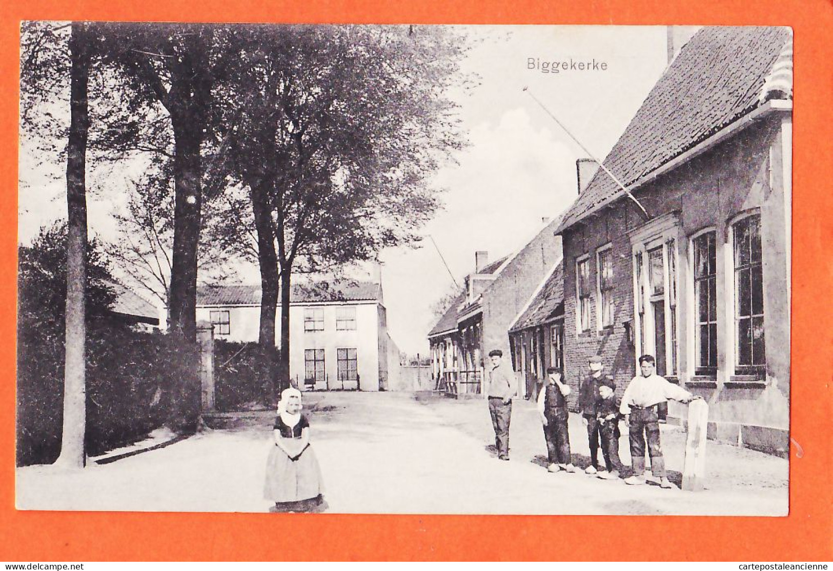 05079 / ⭐ (•◡•) ◉ Rare BIGGEKERKE Zeeland Village Animatie 1911 à Henri Maison Briançonity 137 Rue Aboukir Nederland  - Veere