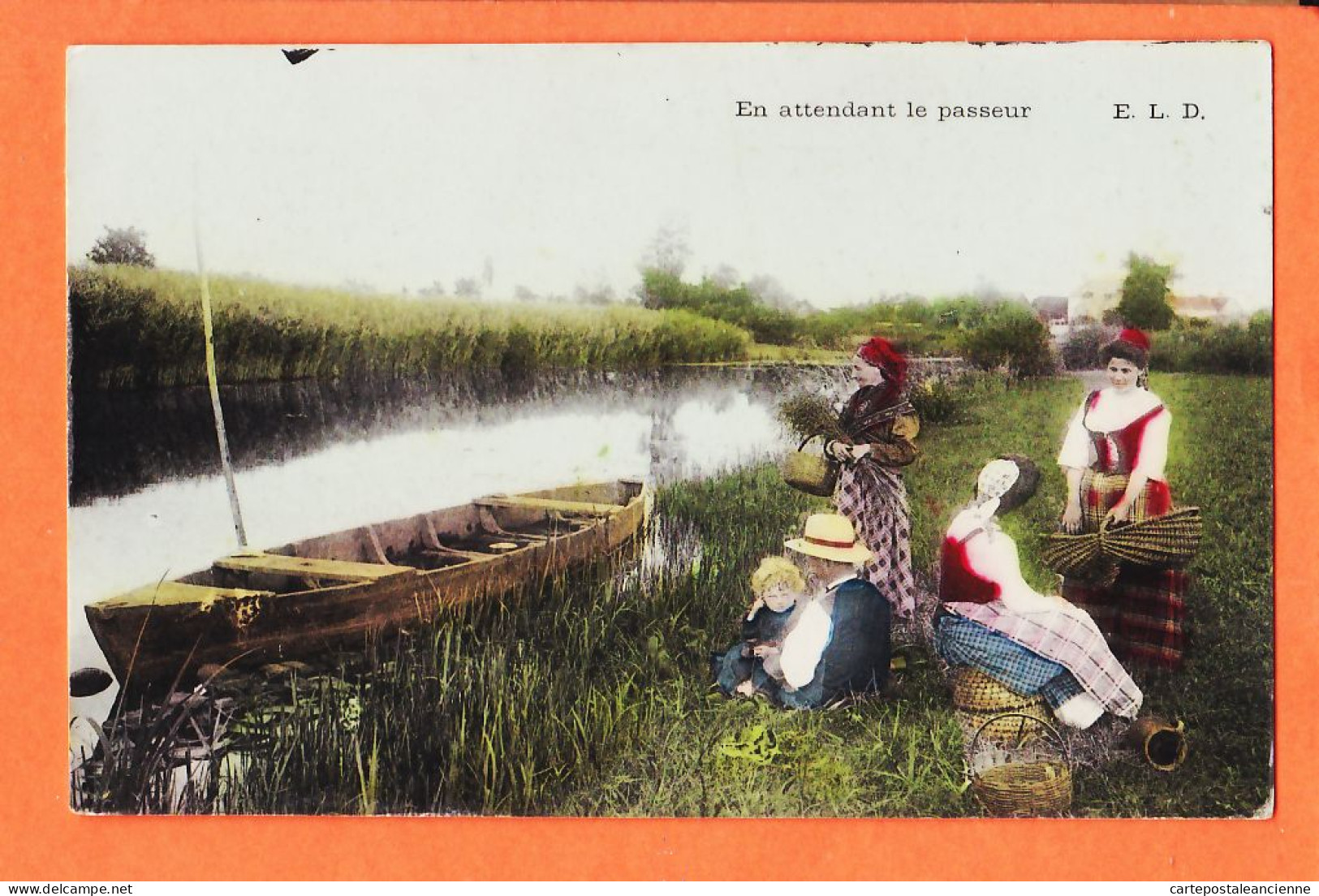 05464 / Métier Paysan En Attendant PASSEUR Dijon 23 Juillet 1907 à Chef Gare Gissey-Ouches P.L.M LE DELEY E.L.D  - Bauern