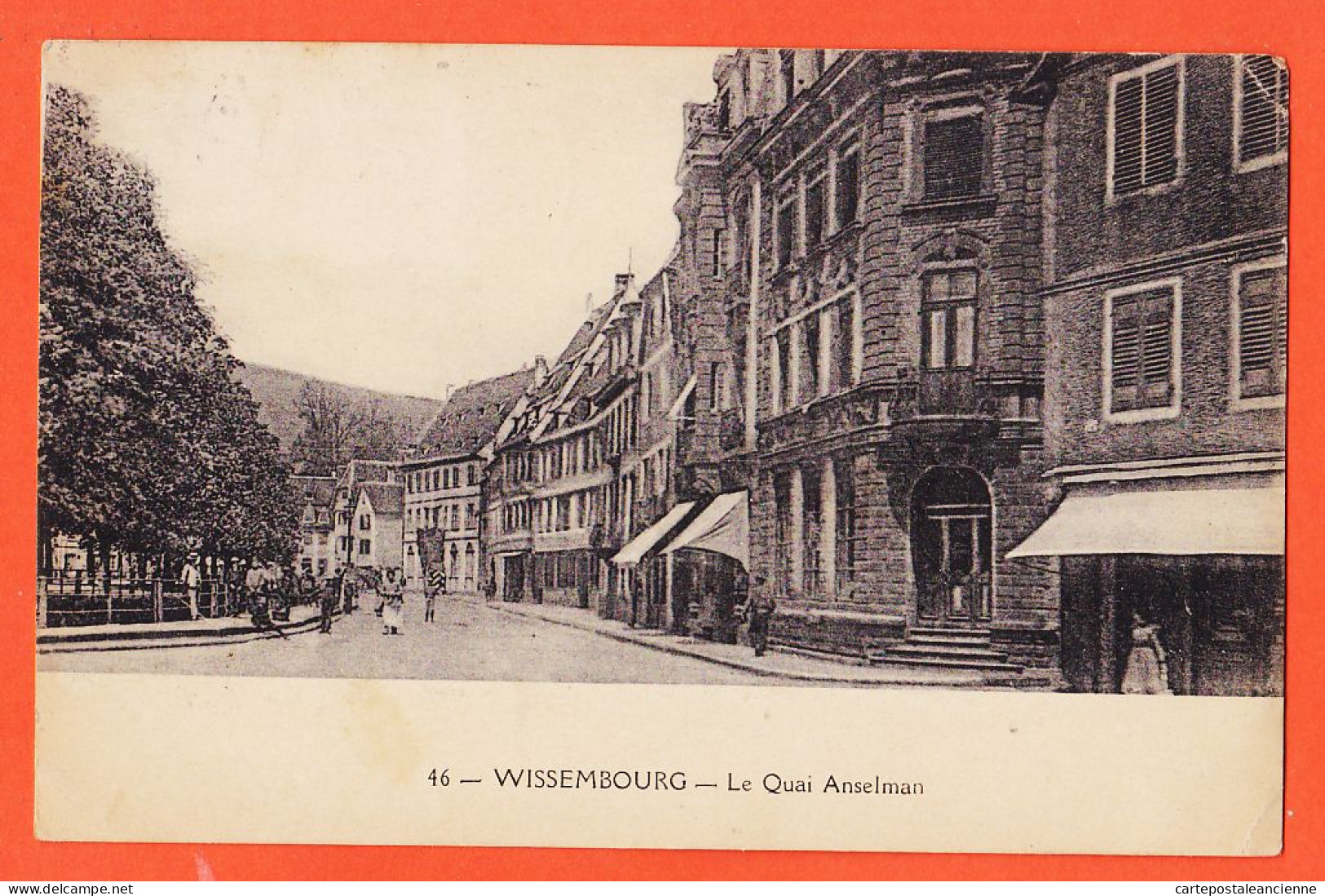 05319 ● ● Alsace WISSEMBOURG (67) Weissenburg Quai ANSELMANN 1924 BARBILAT Inspecteur Forêts Langres-ACKERMANN 46 - Wissembourg