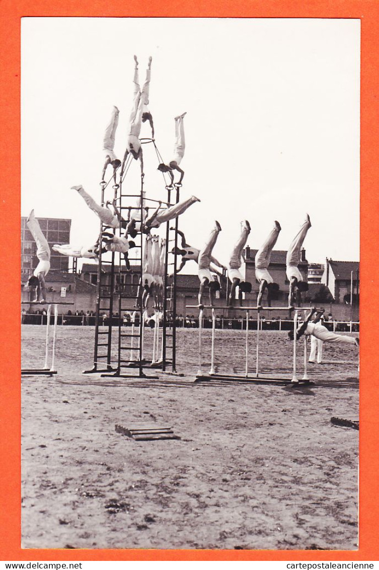 05483 / ⭐ ◉ Rare 92-MALAKOFF Carte-Photo 5/11 Gymnases Agrès Gymnastique Artistique Fête Sportive Stade Municipal 1940s  - Malakoff