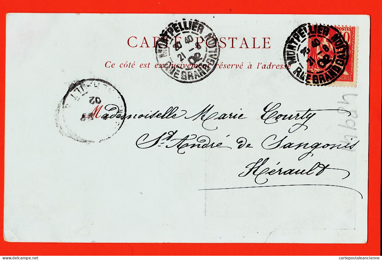 05447 / ⭐ ◉ Veuve De Pêcheur A. GRANCHI-TAYLOR 1902 Marie COURTY Saint André De Sangonis St / NEURDEIN 136-G - Pêche