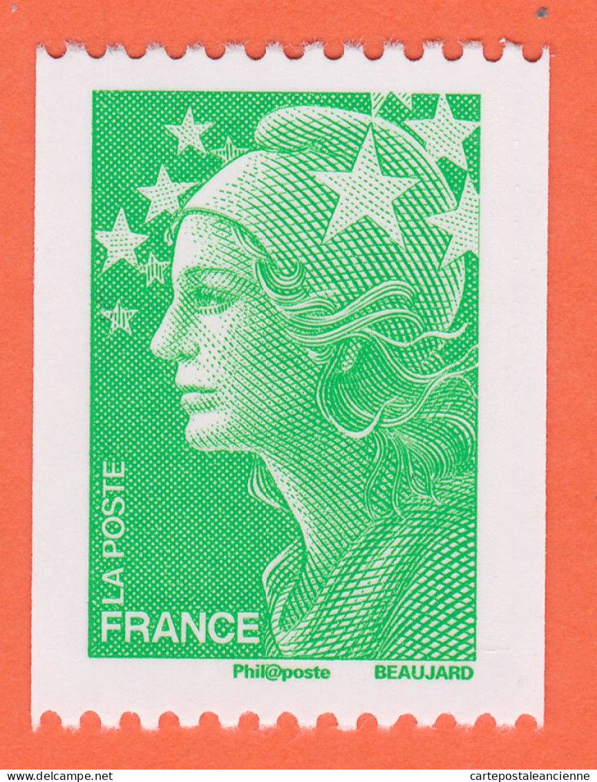 05189 / ⭐ ◉ FRANCE 2008 ROULETTE GOMMEE Marianne BEAUJARD Phil@Poste Y&T 4239 **LUXE  N°325 Noir Gauche - Coil Stamps