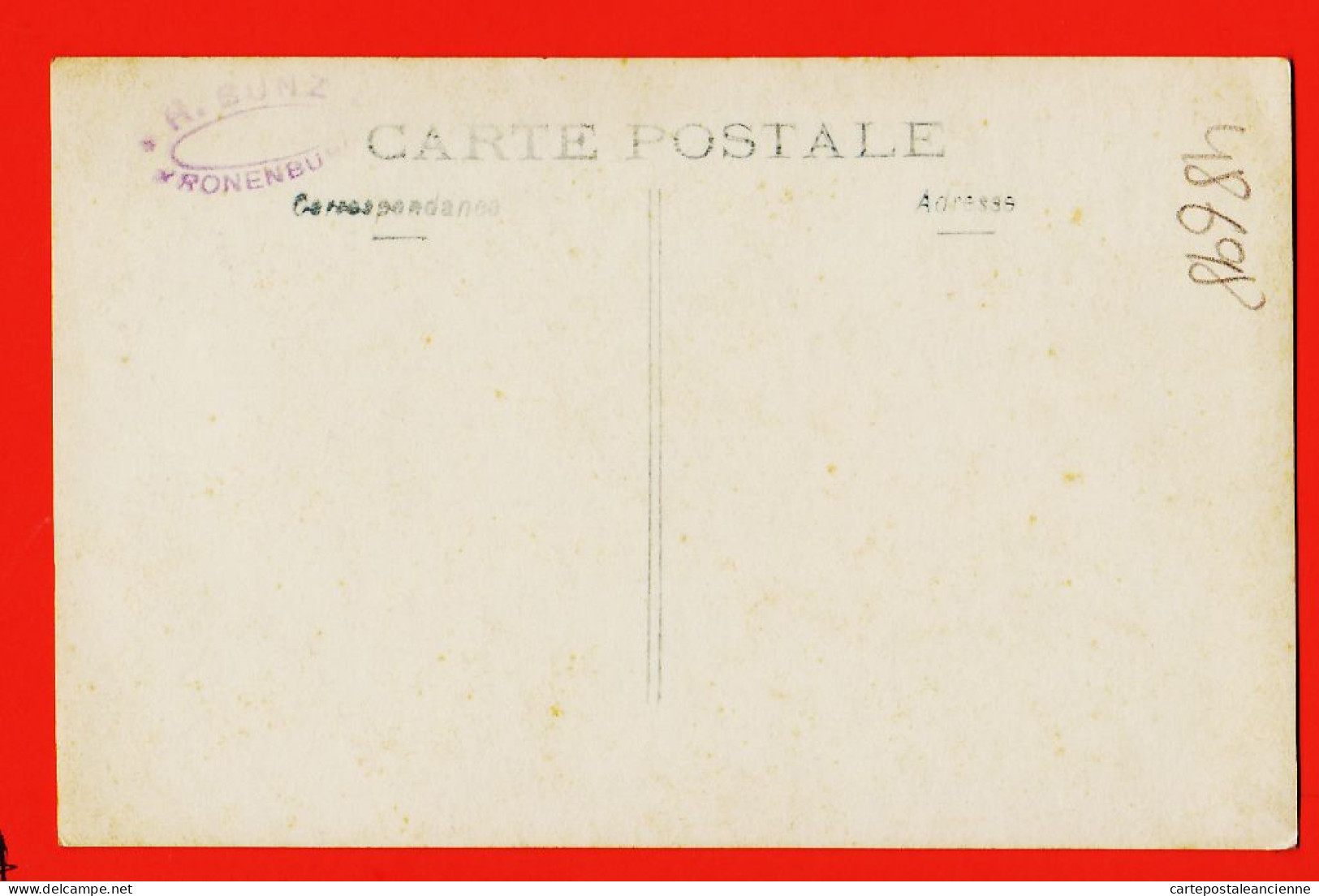 05281 ● ● Carte-Photo KRONENBURG 67-Alsace Bas-Rhin Conscrit 1915s Cronenbourg  Kronenbourg - Straatsburg
