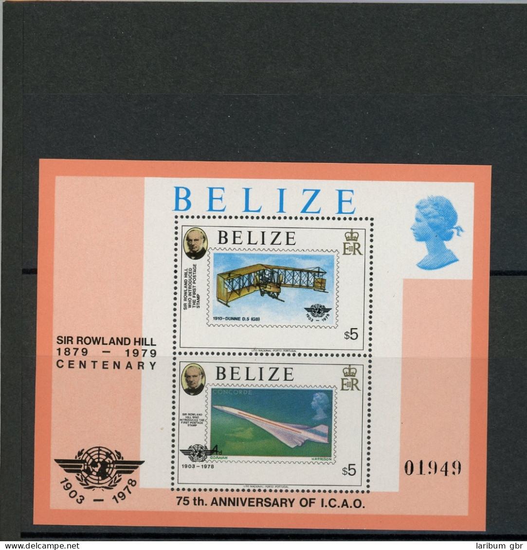 Belize Block 8 Postfrisch Flugzeug #GI250 - Belize (1973-...)