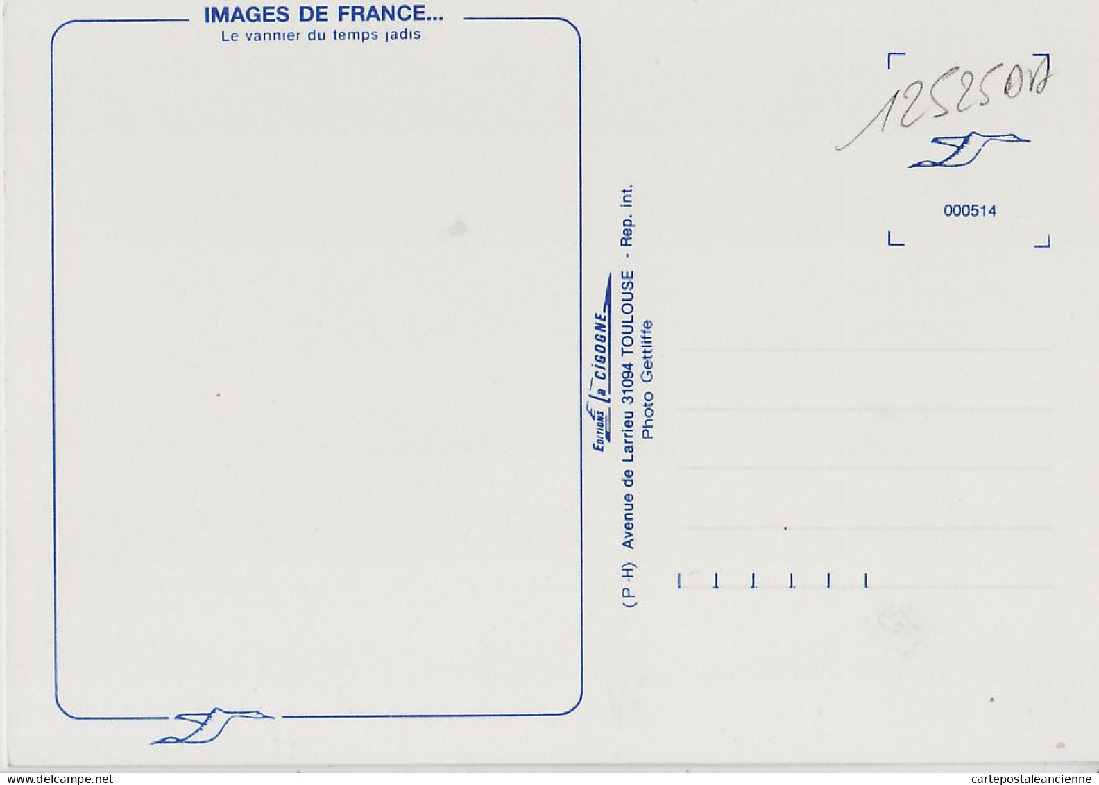 05451 / Midi-Pyrénées Le VANNIER Du Temps Jadis Artisanat Metier 1980s- IRIS CIGOGNE Toulouse Cpagr - Landbouwers