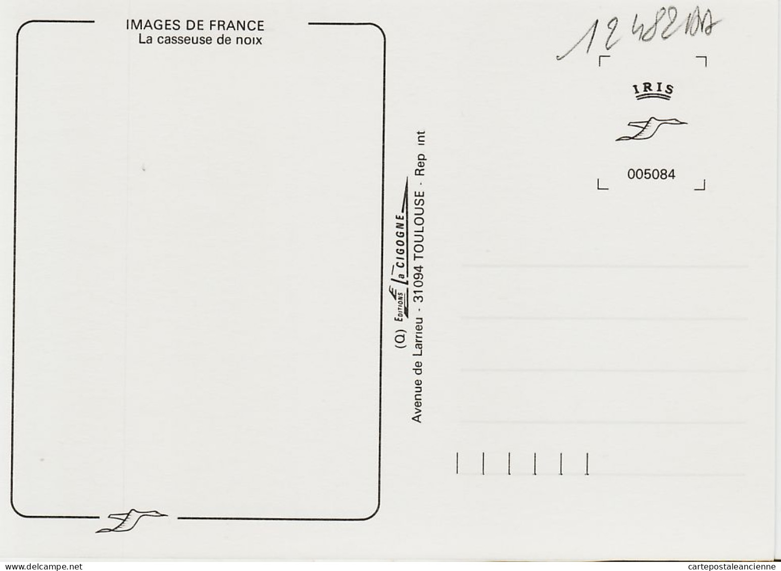 05454 / Midi Pyrénées La CASSEUSE De NOIX Metier Paysanne Marteau Ardoise Atre Cheminee 1985s - IRIS CIGOGNE - Bauern
