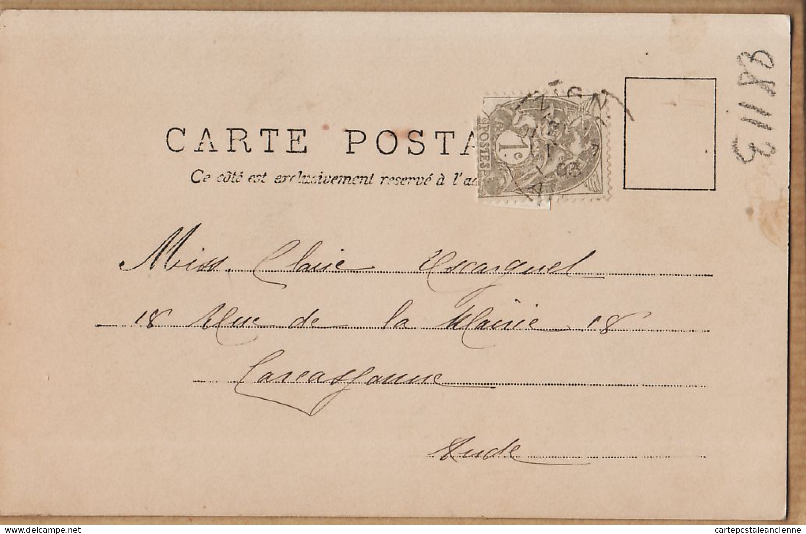 05443 / ⭐ ◉ Métier Marin Pêcheur Carte-Photo NOYER R.P.I N°2 MISERE De MISERE 1903 à Claire ESCARGUEL Carcassonne - Fischerei