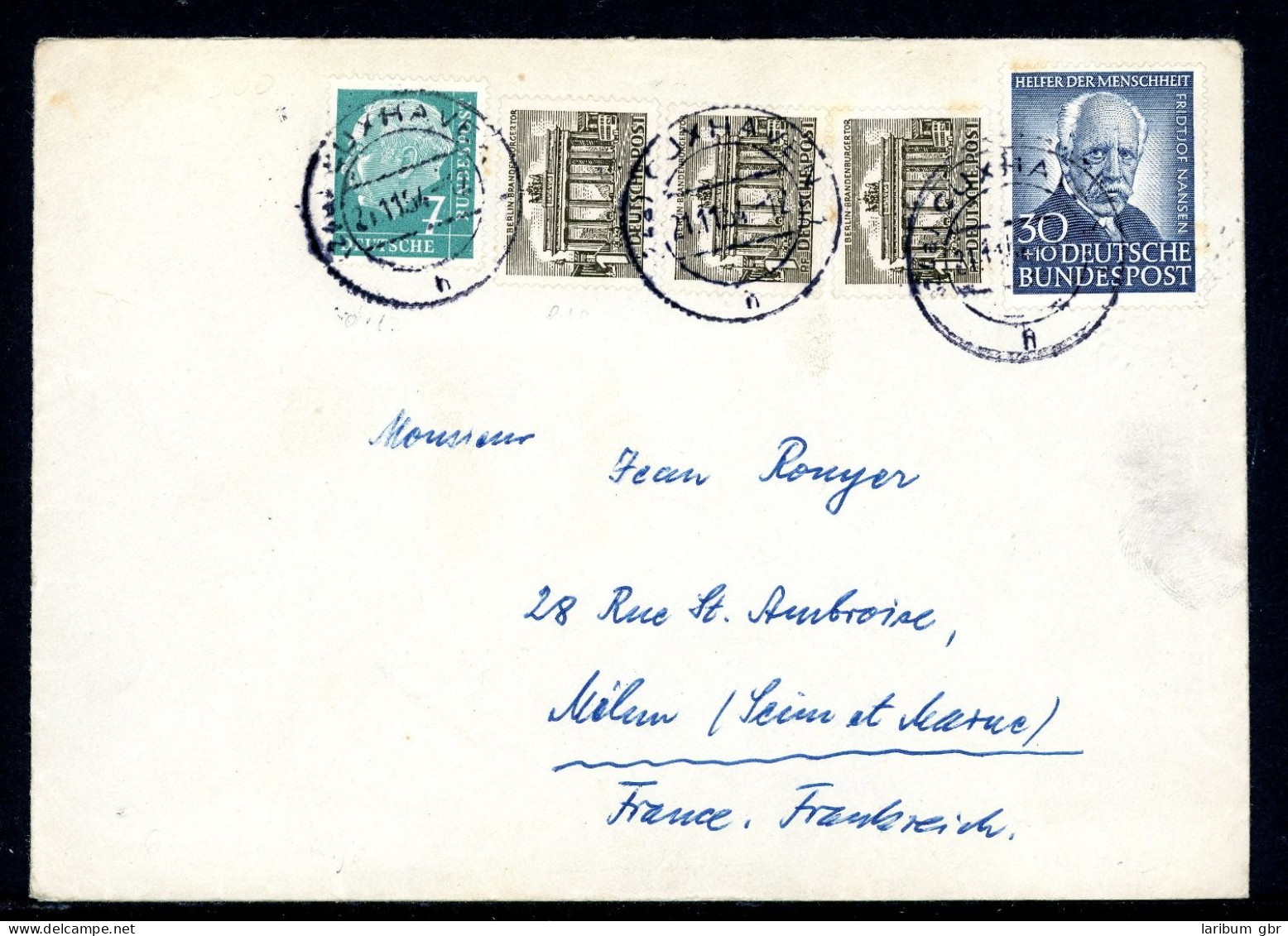 Bund/ Berlin 176 Ff Mischfrankatur #JP076 - Storia Postale