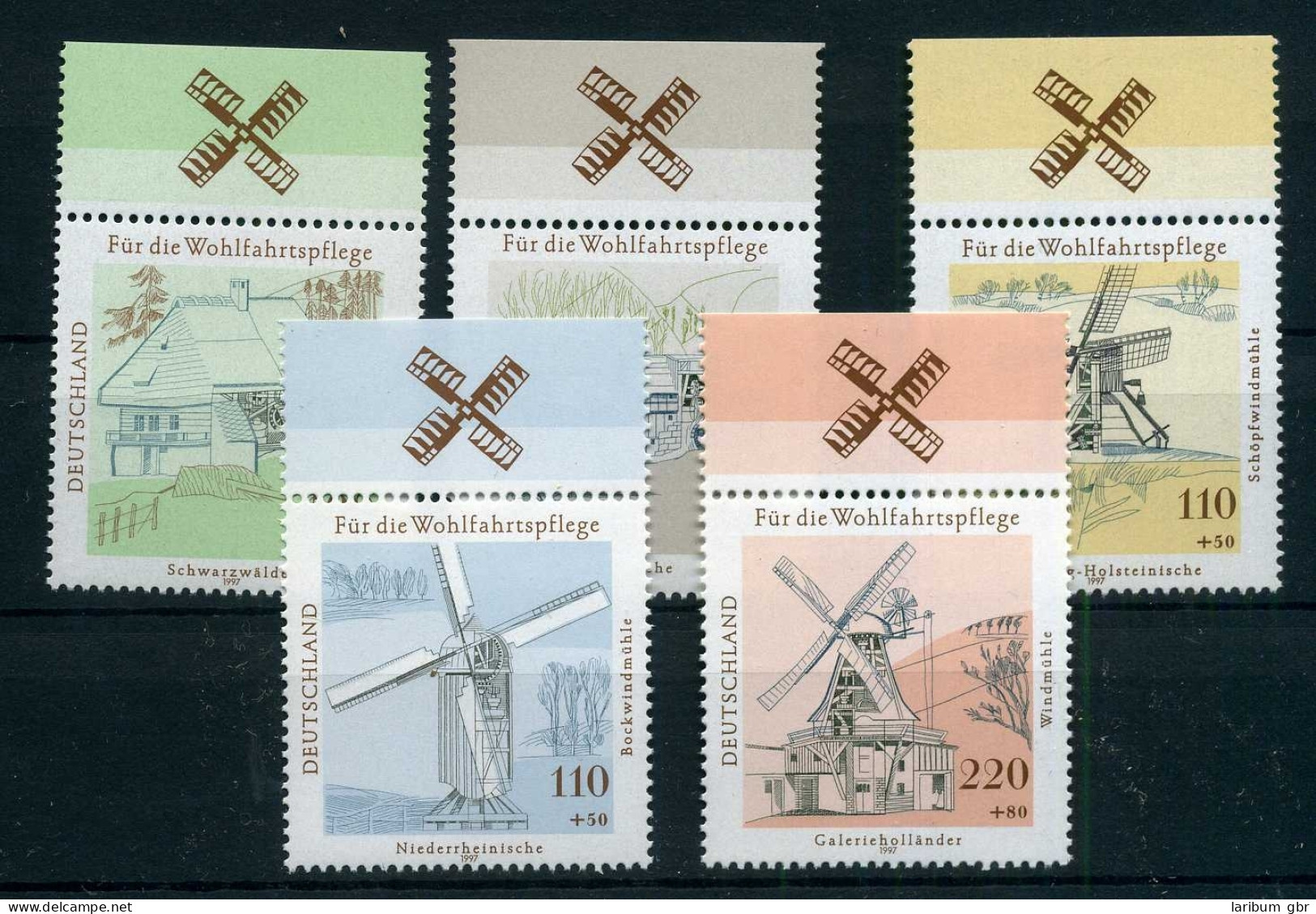 Bund Oberrand 1948-1952 Postfrisch Windmühle #IM456 - Otros & Sin Clasificación