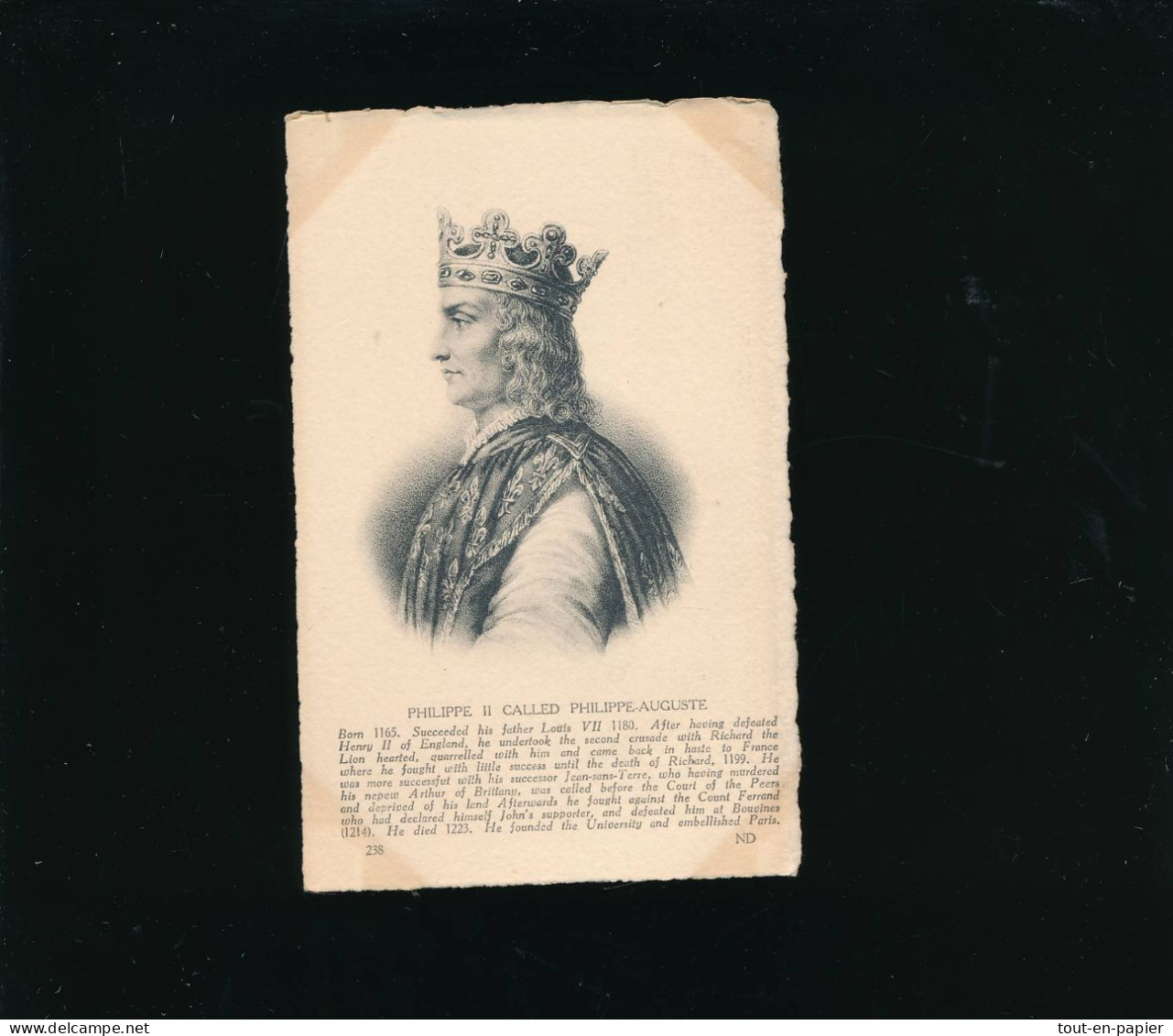 CPA  Histoire - Homme Célèbre - ND Photo - Philippe II Philippe-Auguste - Geschiedenis