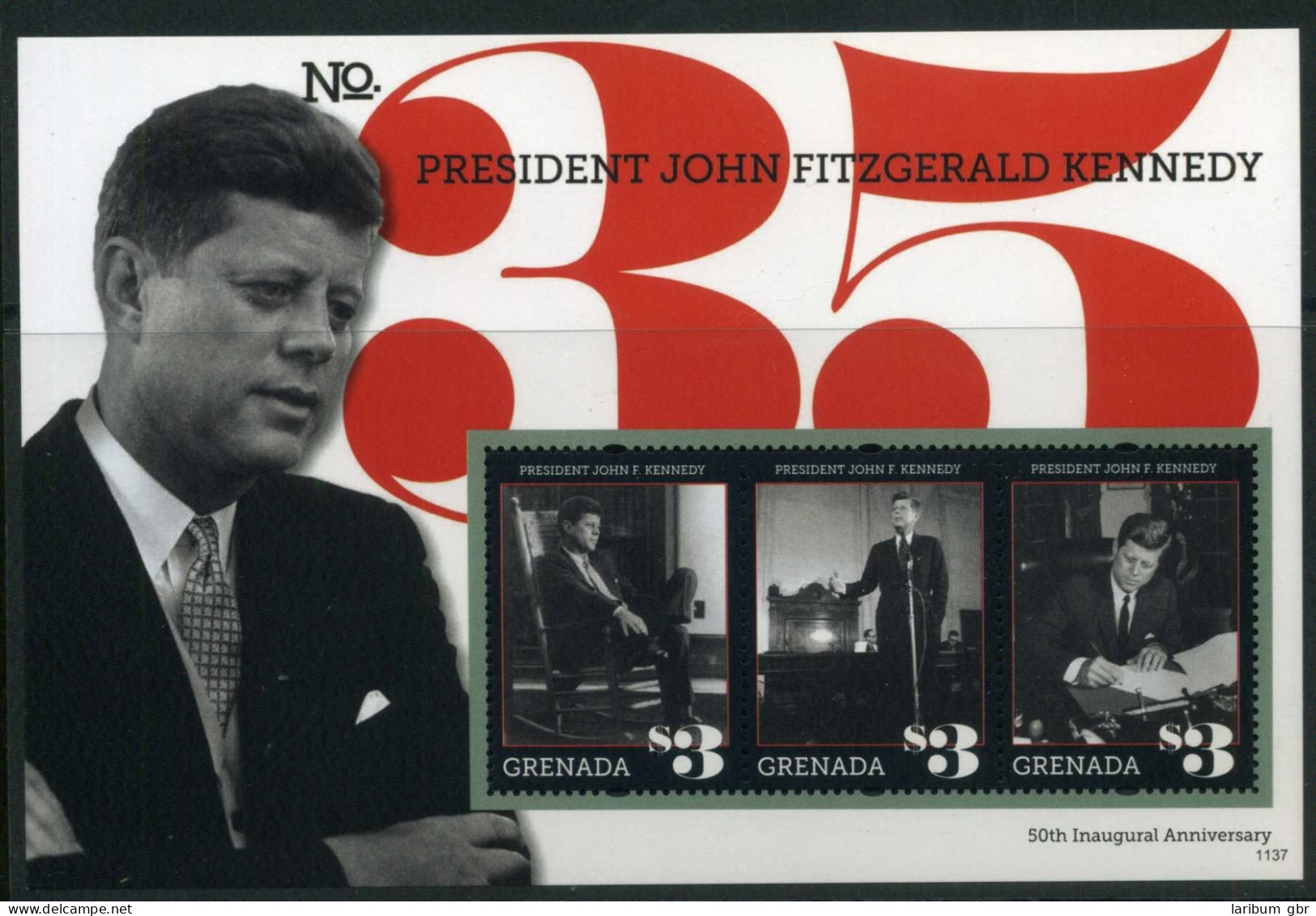 Grenada KB 6464-66 Postfrisch Kennedy #IT521 - Grenada (1974-...)