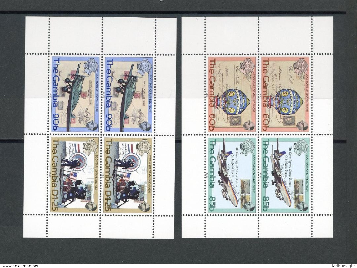 Gambia Markenheft 491-494 Postfrisch Flugzeug #GI267 - Gambie (1965-...)