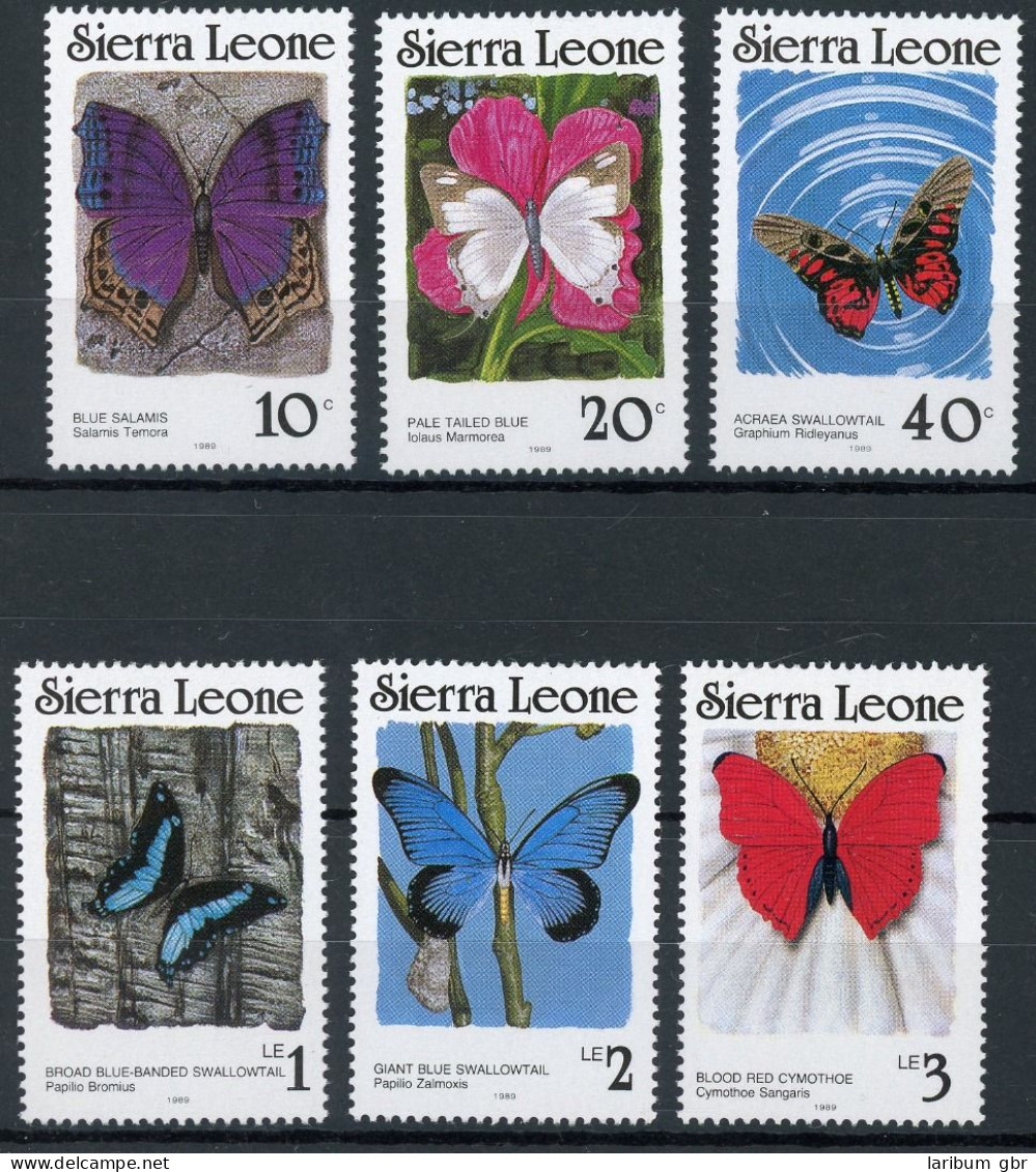 Sierra Leone 982-987 IIA Postfrisch Schmetterling #JP149 - Sierra Leone (1961-...)
