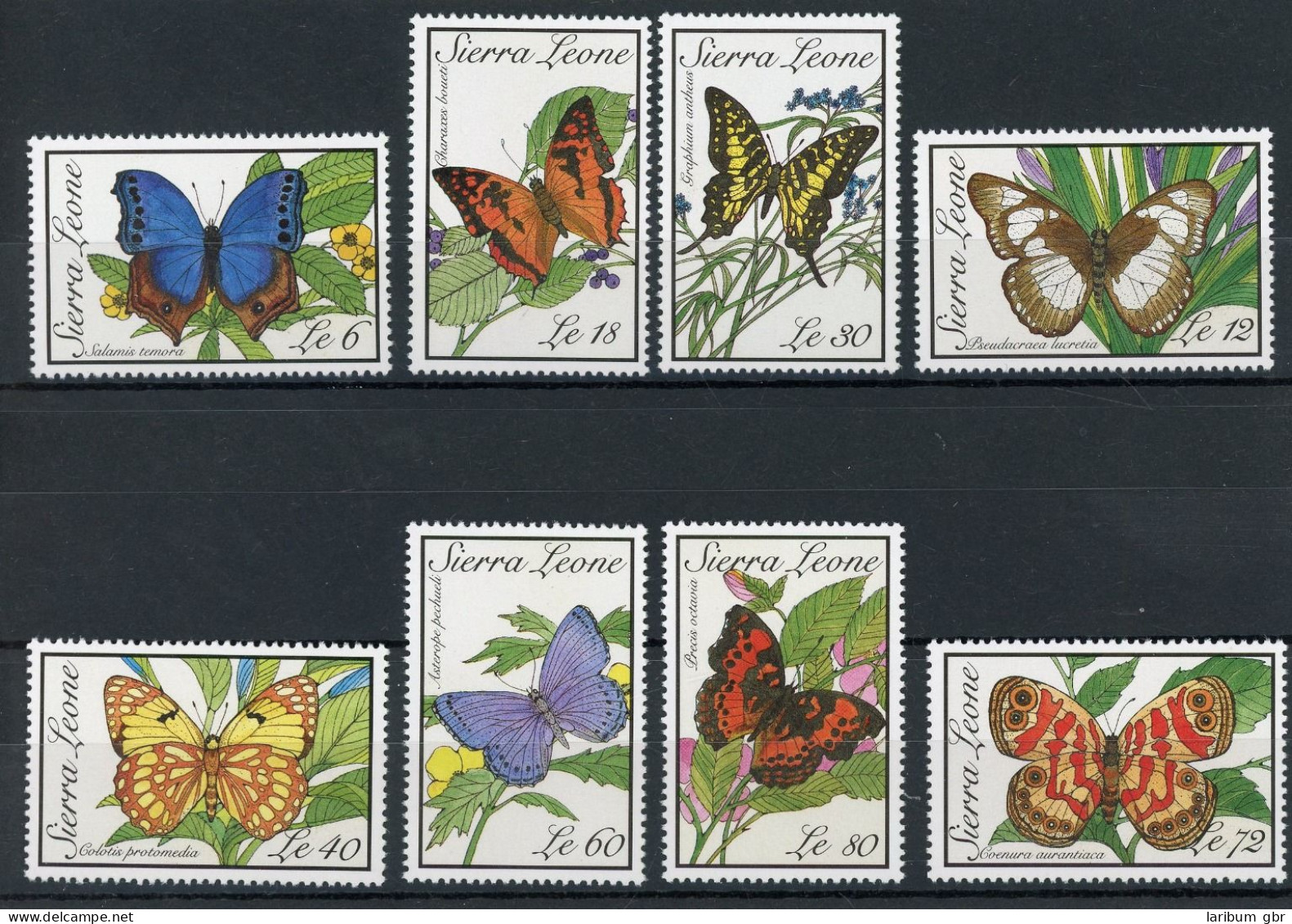 Sierra Leone 1279-1286 Postfrisch Schmetterling #JP150 - Sierra Leone (1961-...)