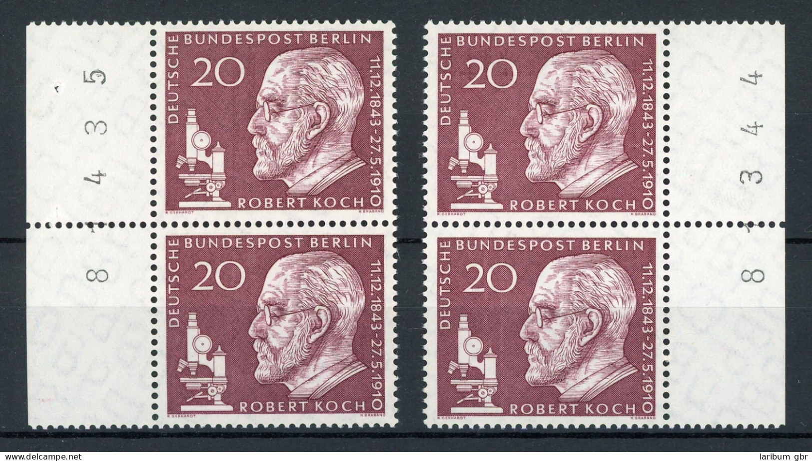 Berlin Senkr. Paare 191 Y Postfrisch Bogenzählnummern #IT930 - Unused Stamps