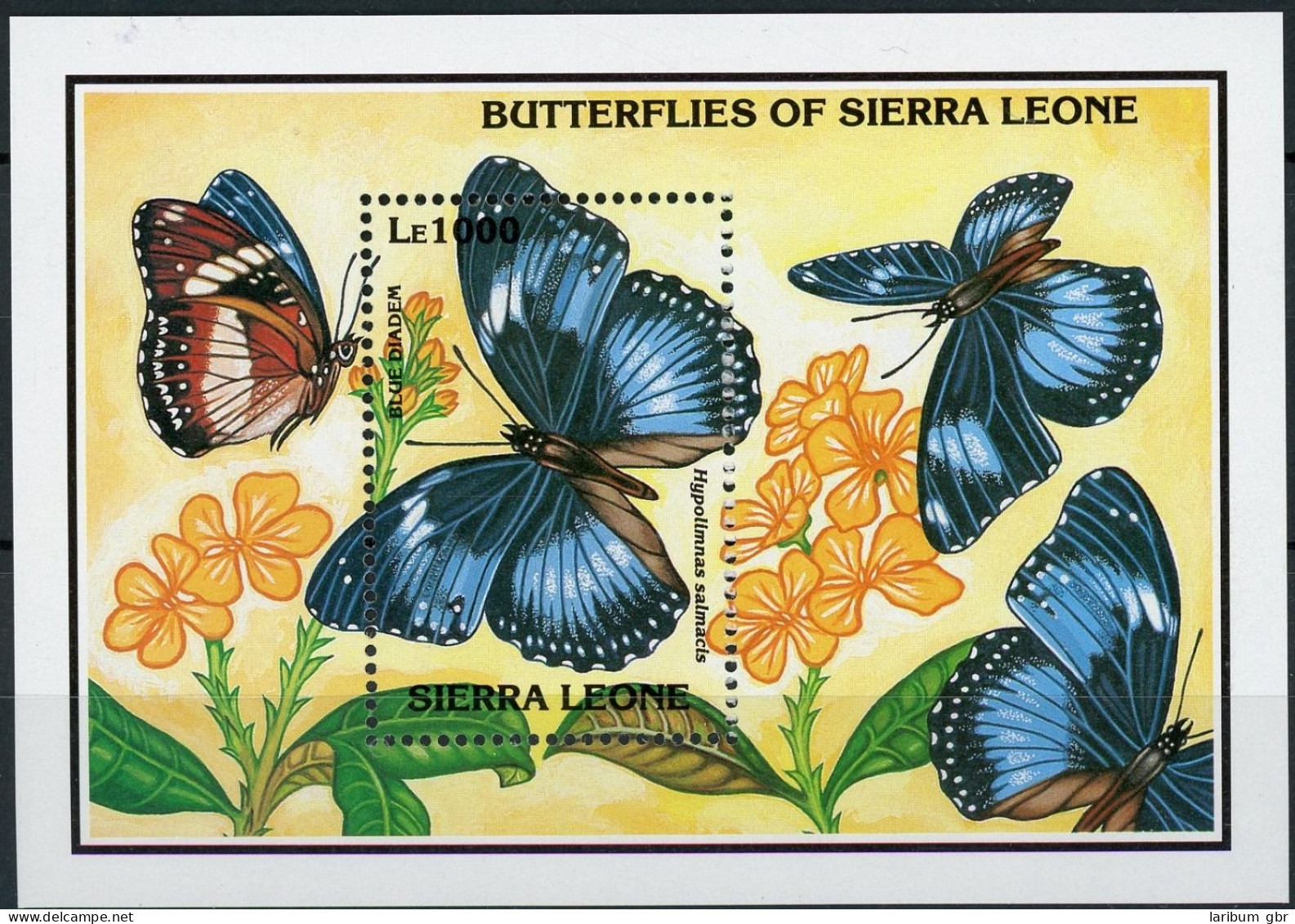 Sierra Leone Block 224 Postfrisch Schmetterling #JP154 - Sierra Leone (1961-...)