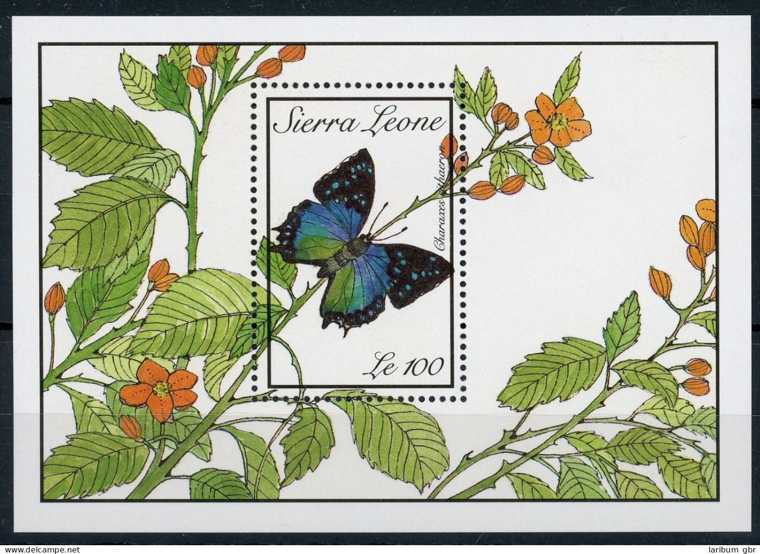 Sierra Leone Block 109 Postfrisch Schmetterling #JP151 - Sierra Leone (1961-...)