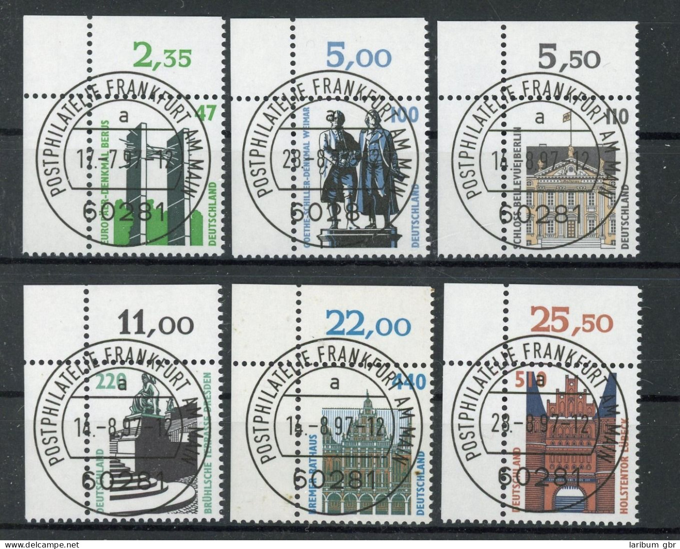 Bund 1932, 1934-1938 Gestempelt Frankfurt, Ecken 1 #GK419 - Autres & Non Classés