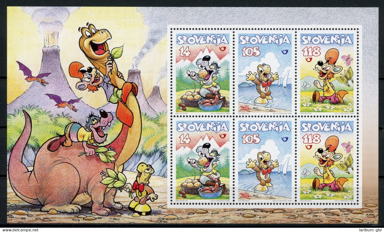 Slowenien Block 6 Postfrisch Comic #JP179 - Slovenia