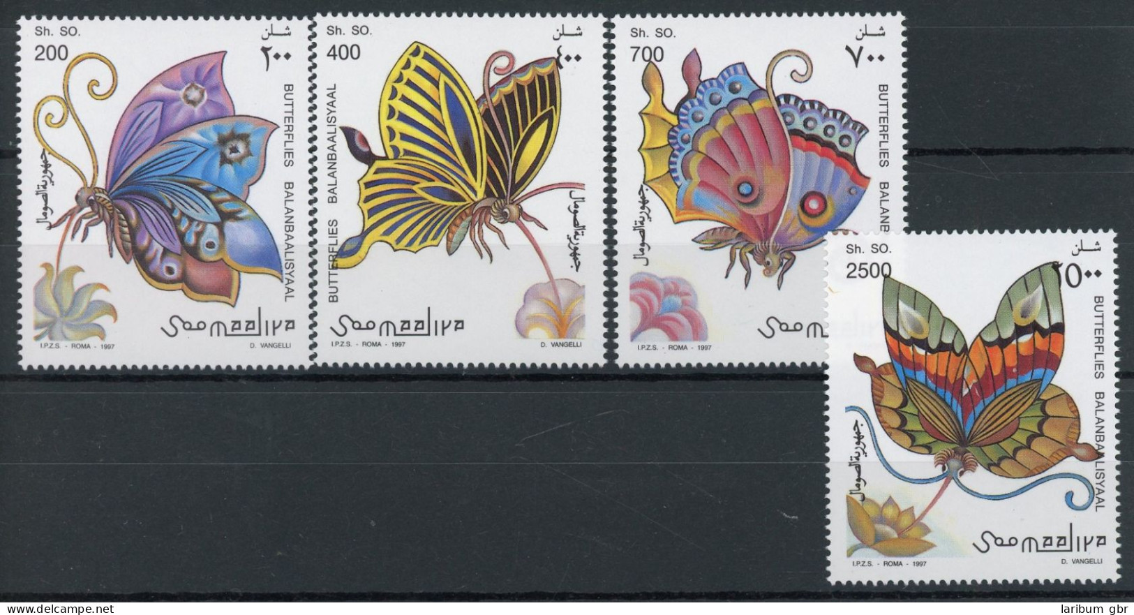 Somalia 636-639 Postfrisch Schmetterling #JP181 - Somalie (1960-...)