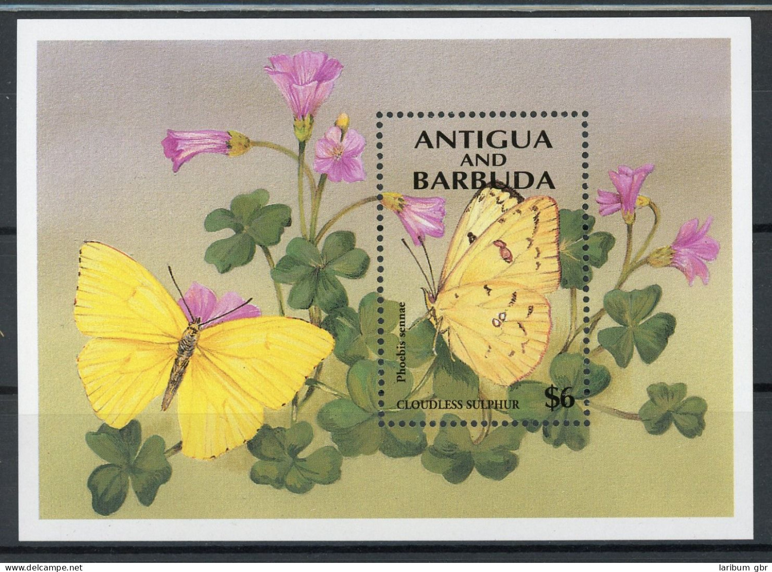 Antigua + Barbuda Block 292 Postfrisch Schmetterlinge #JQ821 - Antigua Und Barbuda (1981-...)