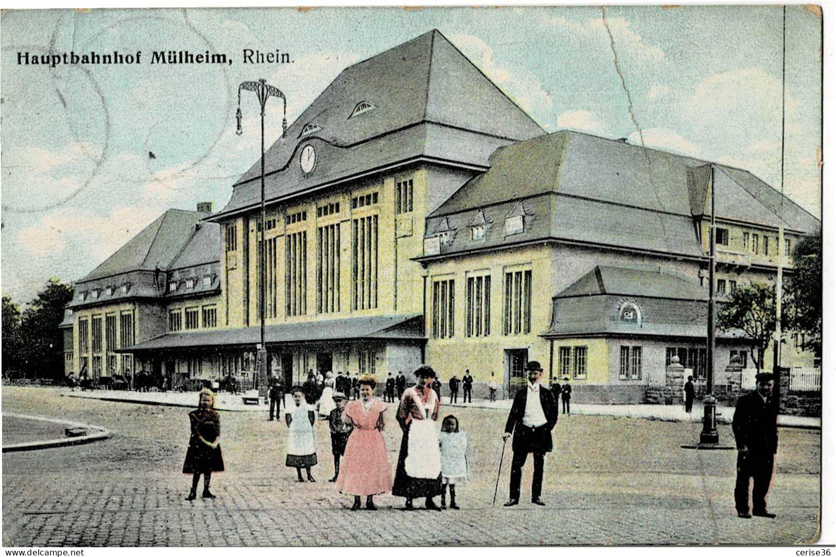 Hauptbahnhof Mülheim Rhein Circulée En 1911 - Muelheim A. D. Ruhr