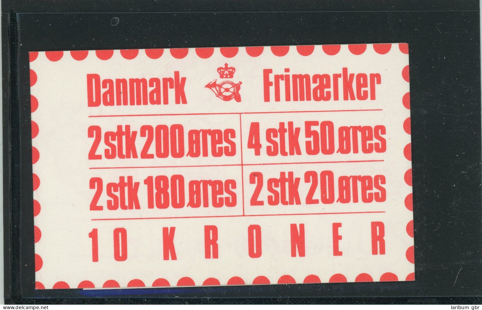 Dänemark Markenheft 29 Postfrisch Königshaus #JJ710 - Autres & Non Classés