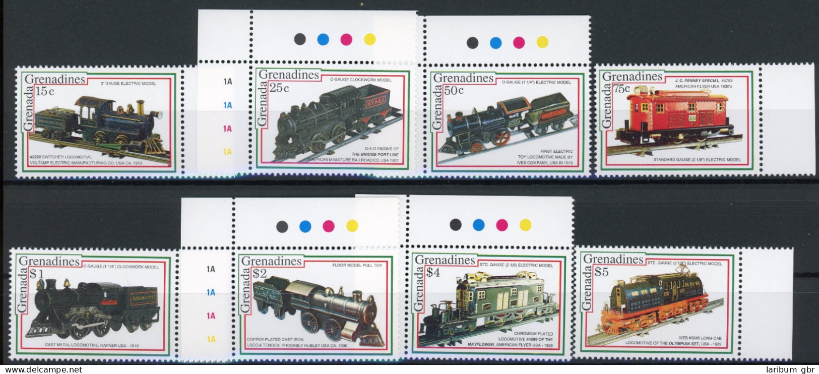 Grenada/ Grenadinen 1585-1592 Postfrisch Eisenbahn #IV408 - Grenada (1974-...)